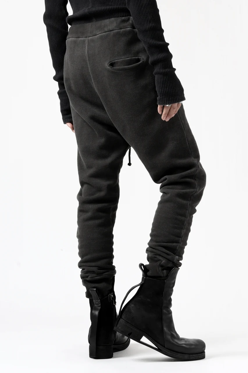 daub DYEING JOG-PANTS / COTTON FLEECY (DARK GREY) - Image 5