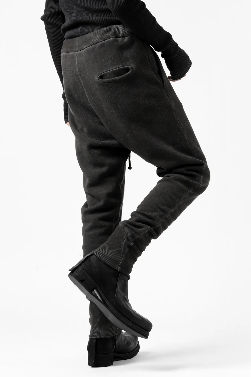daub DYEING JOG-PANTS / COTTON FLEECY (DARK GREY) - Image 8