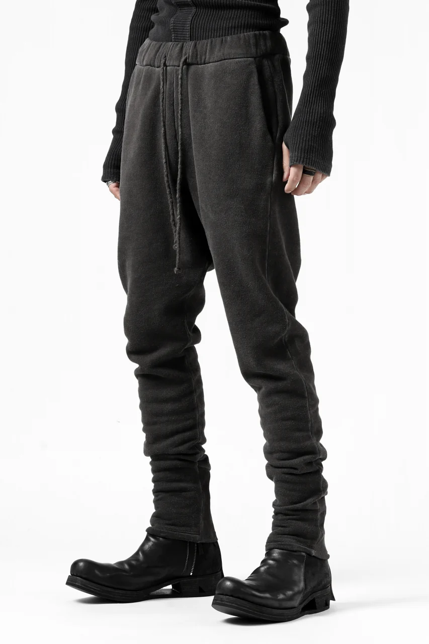 daub DYEING JOG-PANTS / COTTON FLEECY (DARK GREY) - Image 9