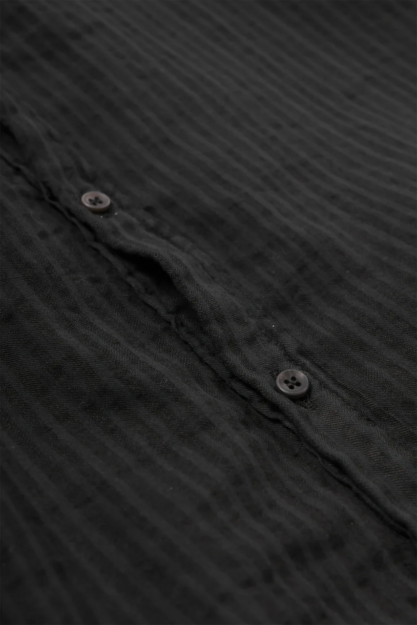 daub DYEING LONG SHIRT / CL-STRIPE (BLACK) - Image 19