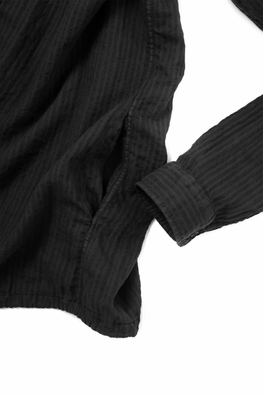 daub DYEING LONG SHIRT / CL-STRIPE (BLACK) - Image 24