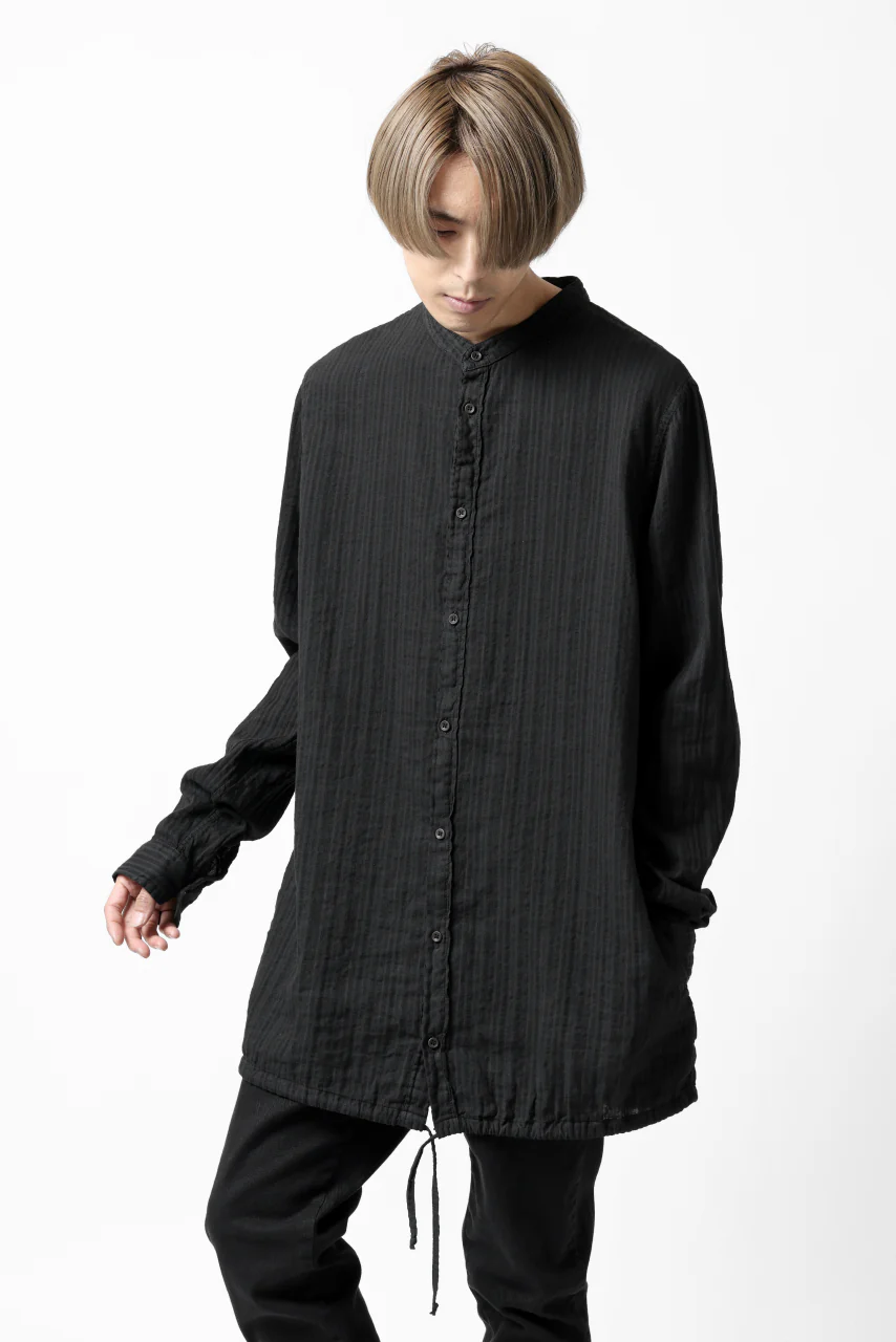 daub DYEING LONG SHIRT / CL-STRIPE (BLACK) - Image 31