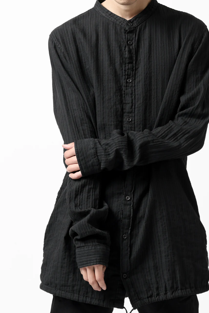 daub DYEING LONG SHIRT / CL-STRIPE (BLACK) - Image 33