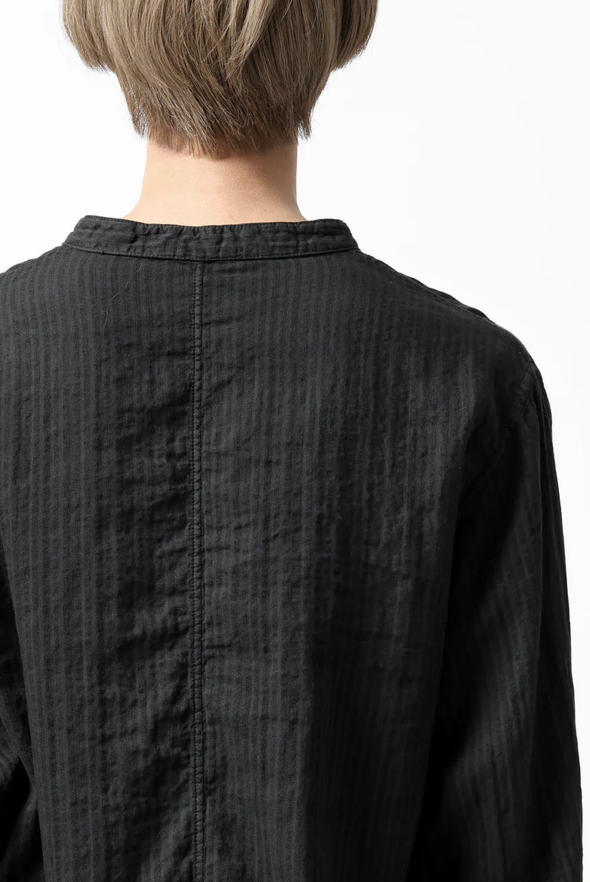 daub DYEING LONG SHIRT / CL-STRIPE (BLACK) - Image 34