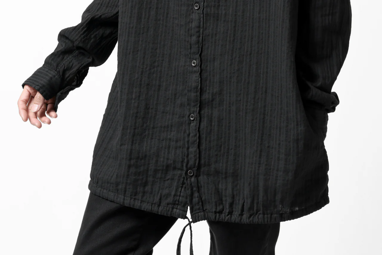 daub DYEING LONG SHIRT / CL-STRIPE (BLACK) - Image 35