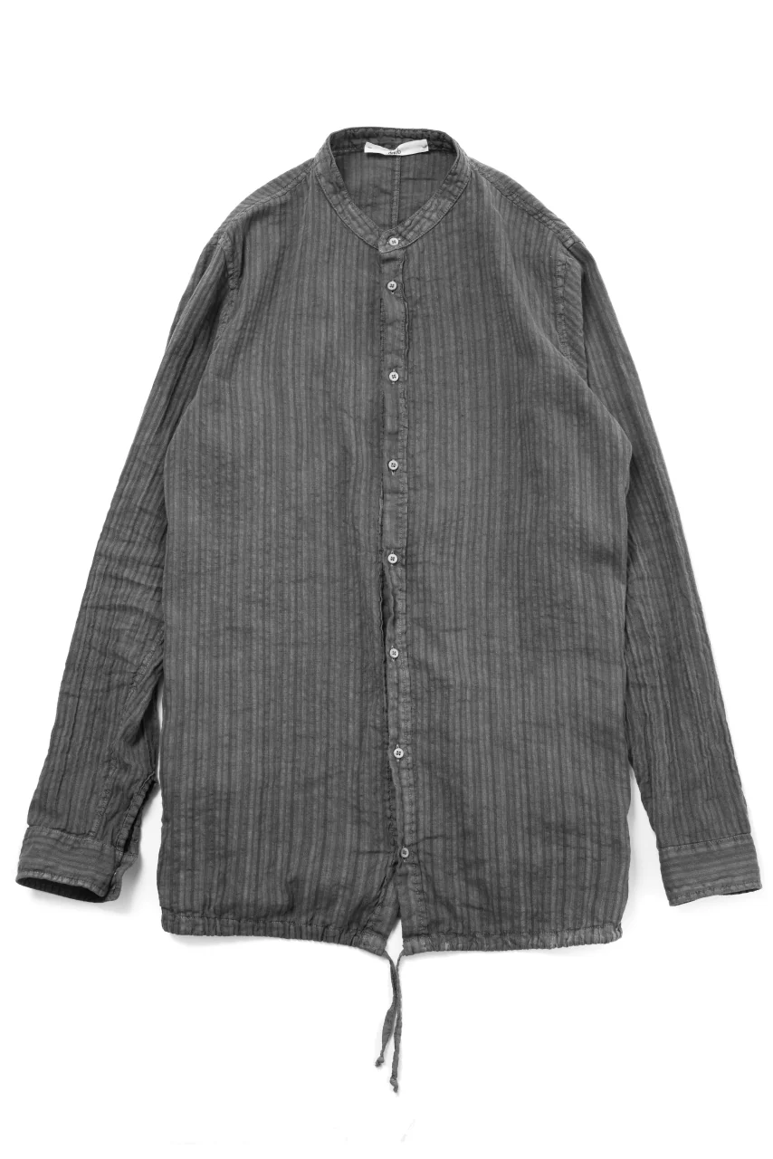 daub DYEING LONG SHIRT / CL-STRIPE (GREY) - Image 10