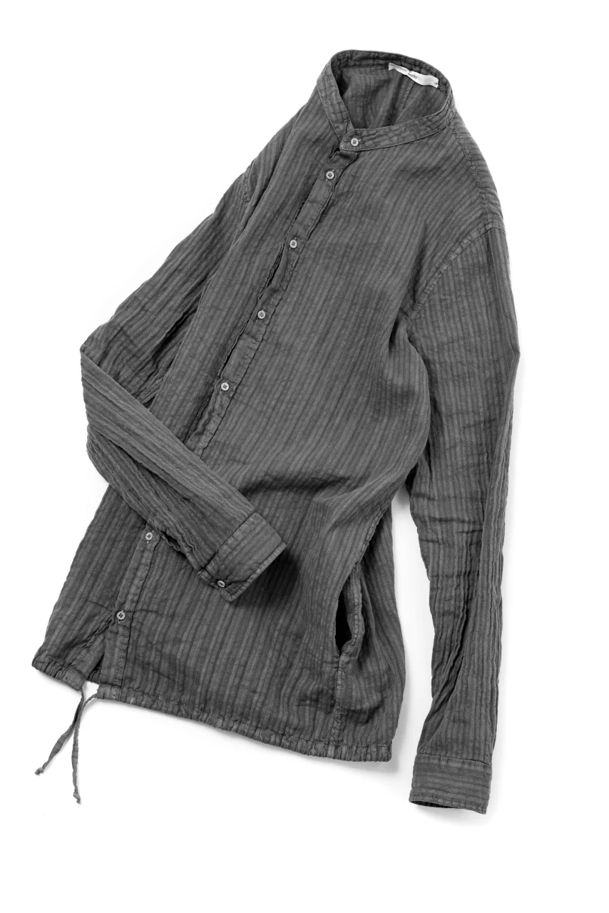 daub DYEING LONG SHIRT / CL-STRIPE (GREY) - Image 14