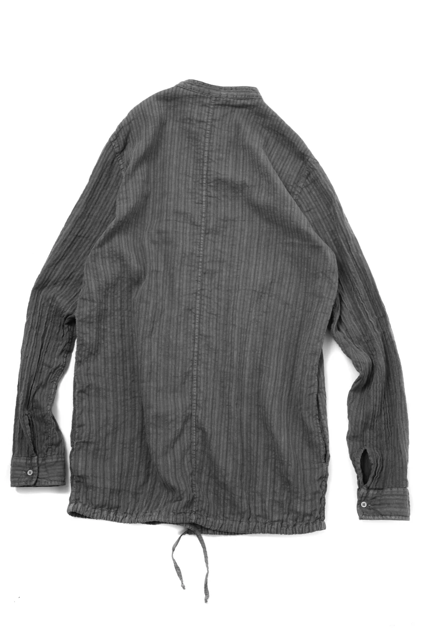 daub DYEING LONG SHIRT / CL-STRIPE (GREY) - Image 15
