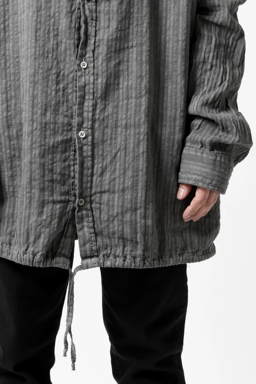 daub DYEING LONG SHIRT / CL-STRIPE (GREY) - Image 33