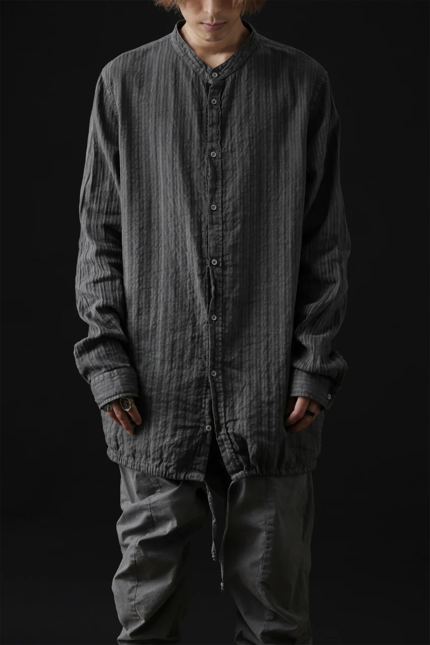 daub DYEING LONG SHIRT / CL-STRIPE (GREY) - Image 35