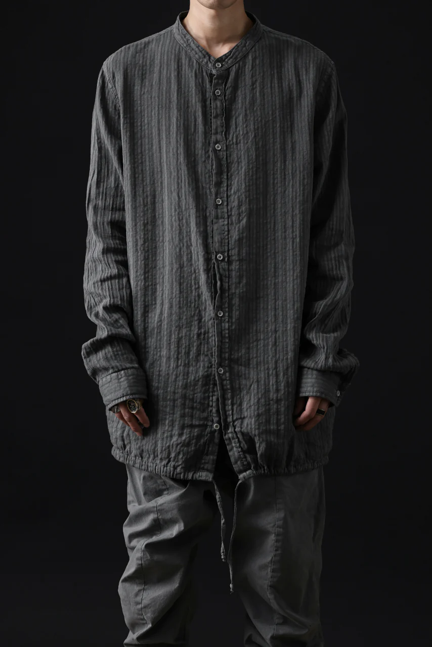 daub DYEING LONG SHIRT / CL-STRIPE (GREY) - Image 36