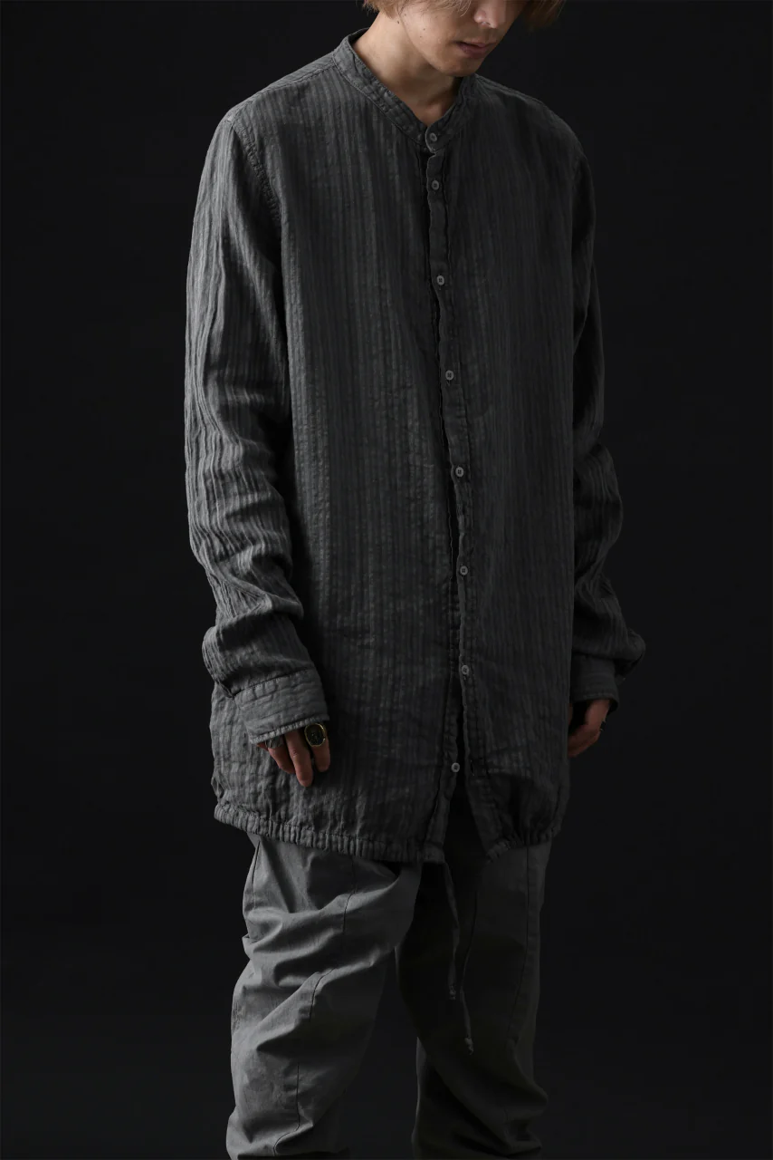 daub DYEING LONG SHIRT / CL-STRIPE (GREY) - Image 37
