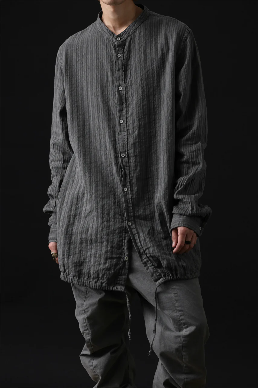 daub DYEING LONG SHIRT / CL-STRIPE (GREY) - Image 40