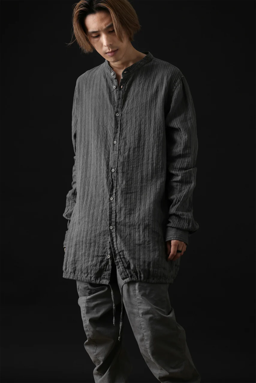 daub DYEING LONG SHIRT / CL-STRIPE (GREY) - Image 42
