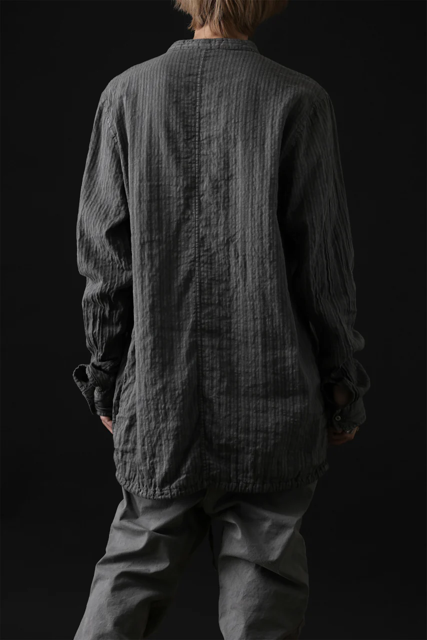 daub DYEING LONG SHIRT / CL-STRIPE (GREY) - Image 43