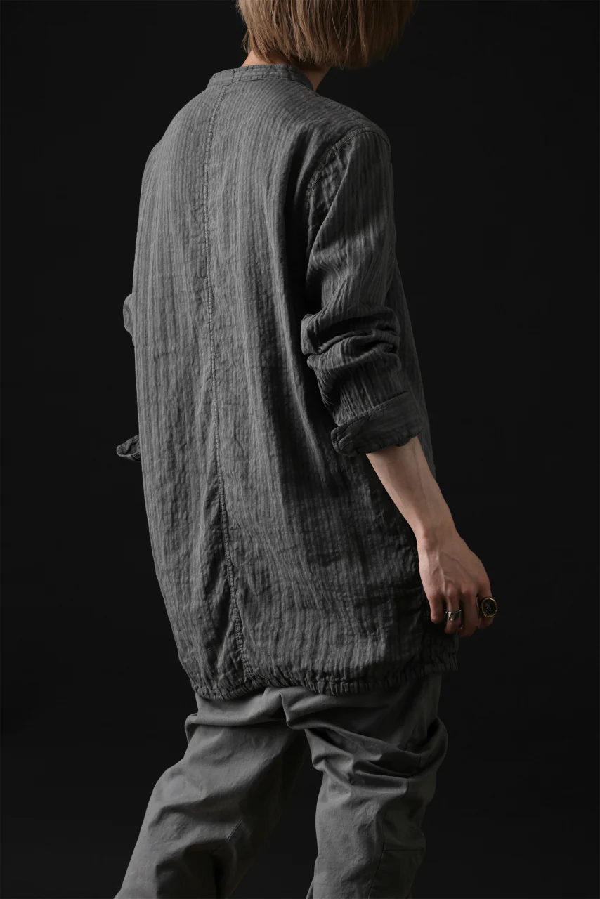 daub DYEING LONG SHIRT / CL-STRIPE (GREY) - Image 46