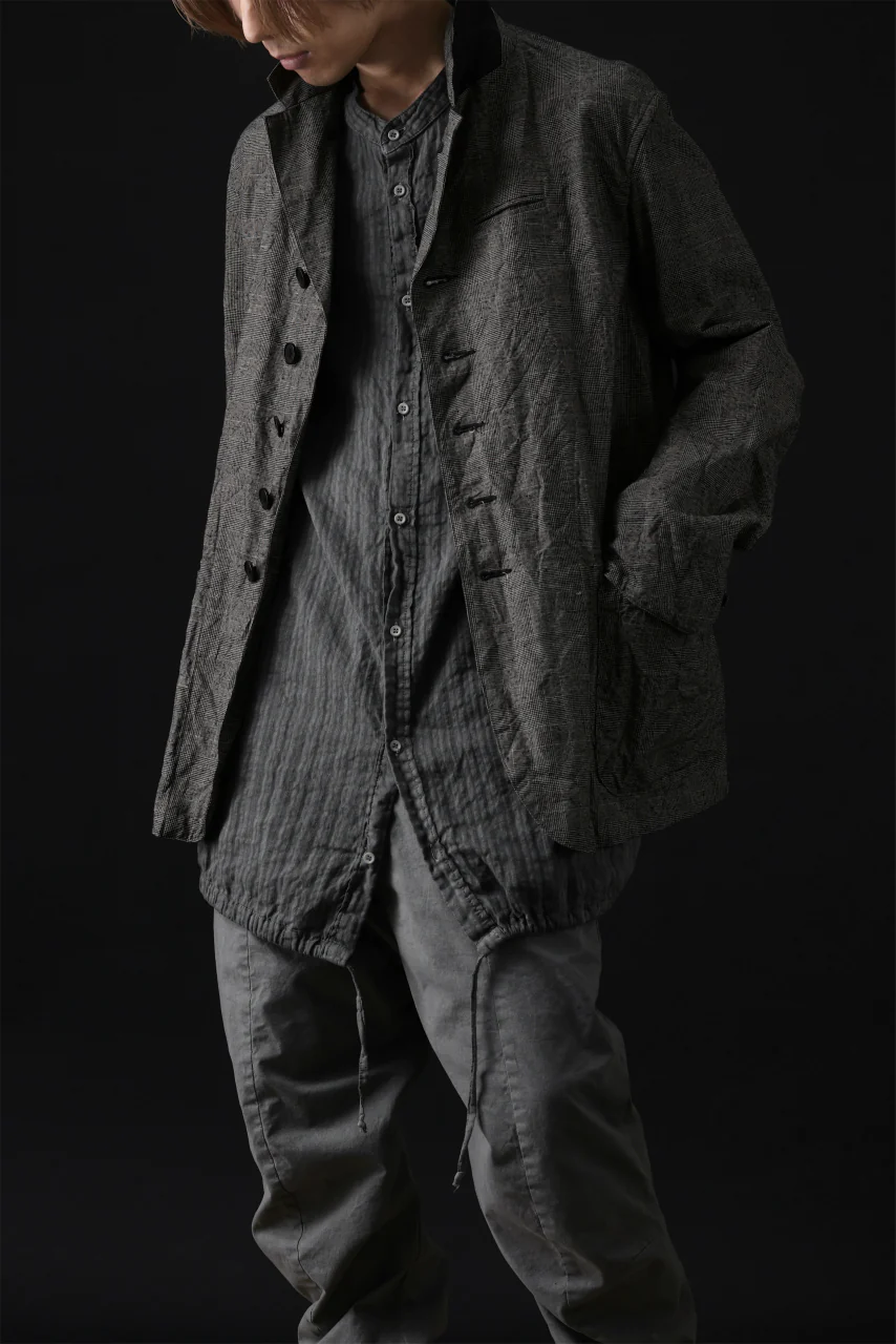 daub DYEING LONG SHIRT / CL-STRIPE (GREY) - Image 49