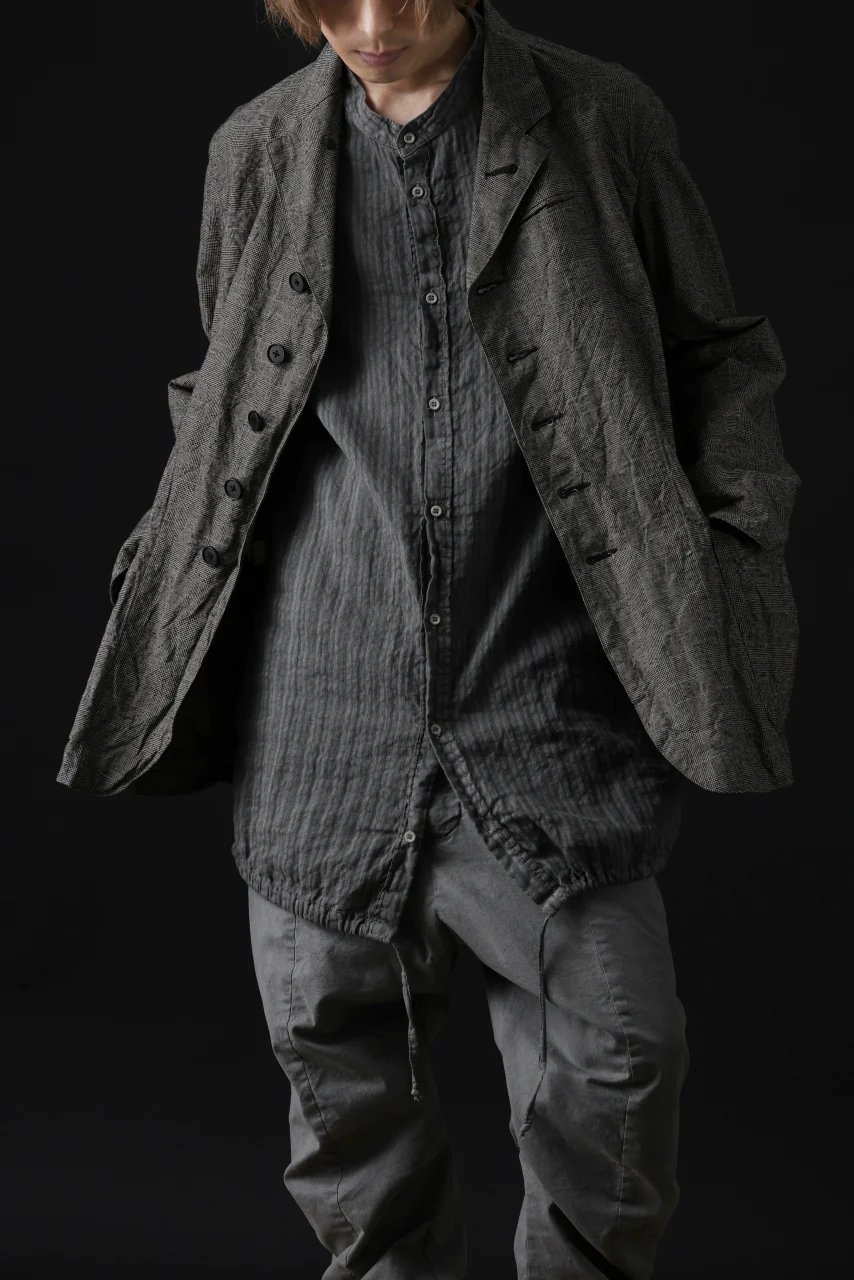 daub DYEING LONG SHIRT / CL-STRIPE (GREY) - Image 50
