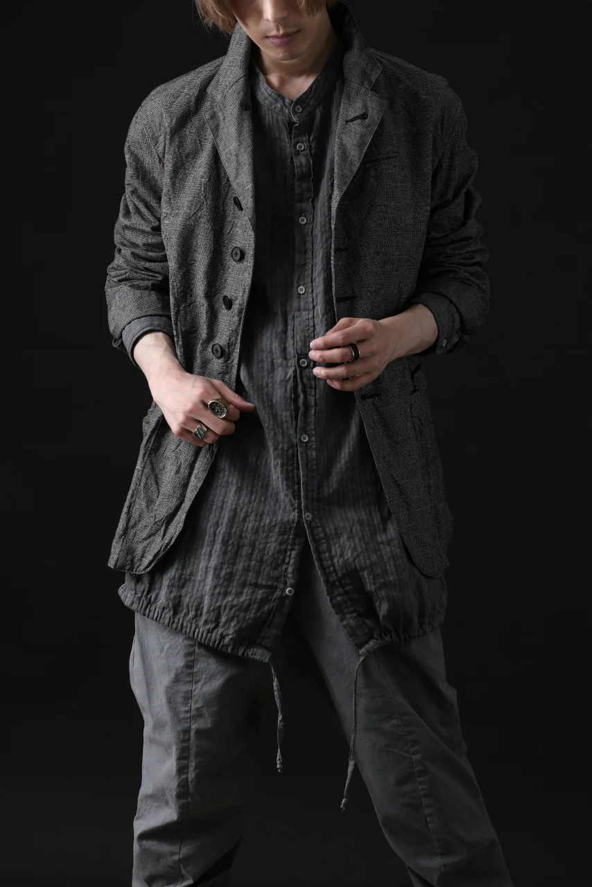 daub DYEING LONG SHIRT / CL-STRIPE (GREY) - Image 51