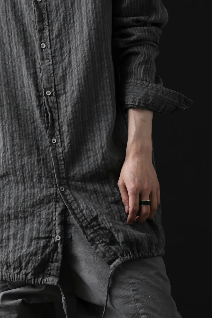 daub DYEING LONG SHIRT / CL-STRIPE (GREY) - Image 55