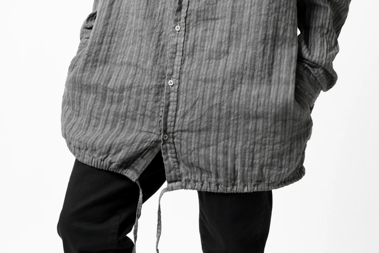 daub DYEING LONG SHIRT / CL-STRIPE (GREY) - Image 59