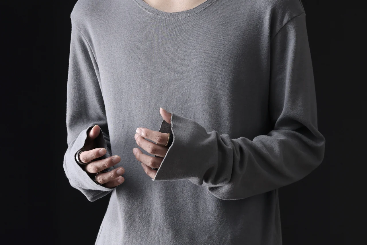 daub DYEING LONG SLEEVE CUTSEWN / C.JERSEY (GREY) - Image 23