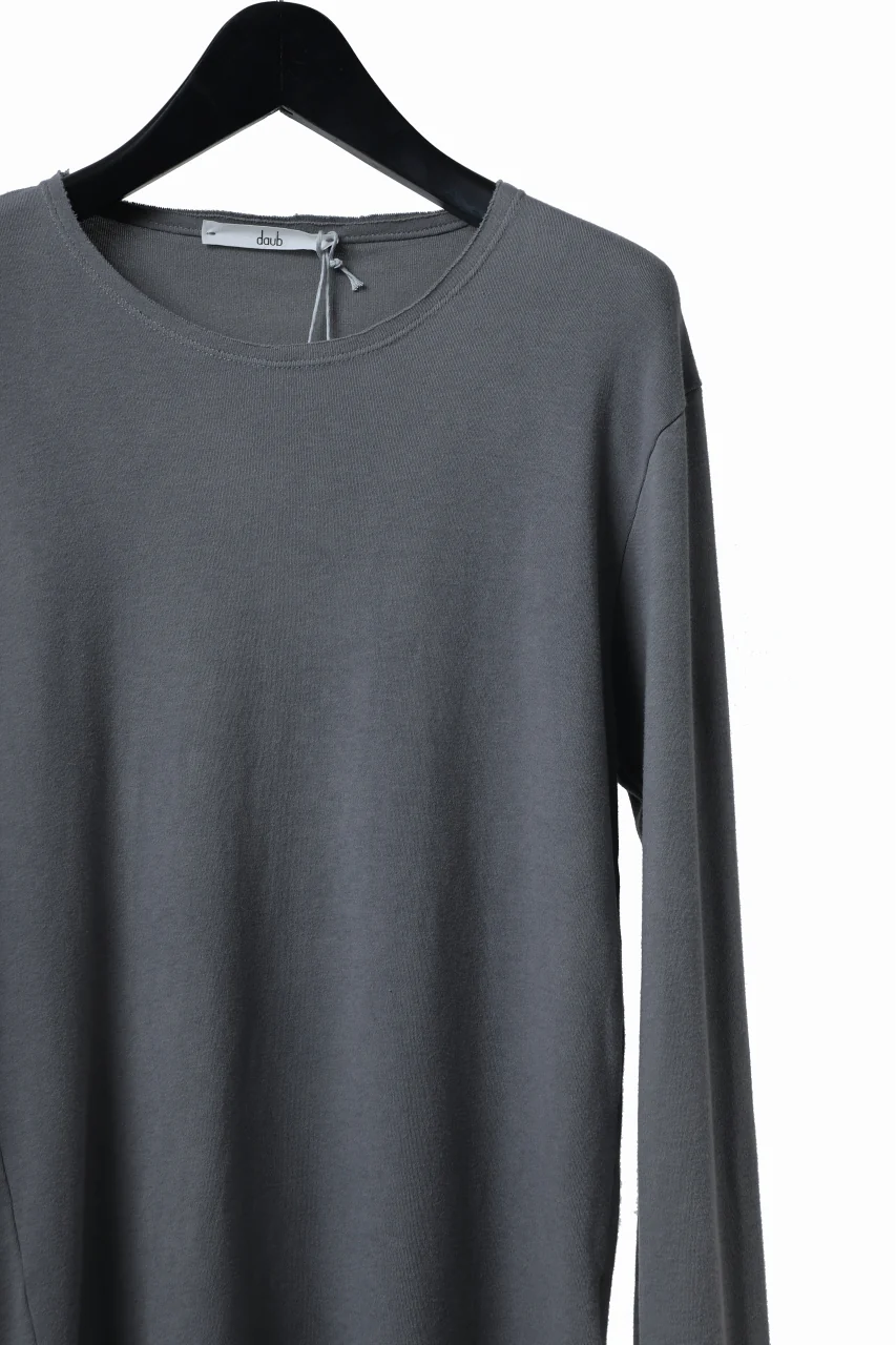 daub DYEING LONG SLEEVE CUTSEWN / C.JERSEY (GREY) - Image 4