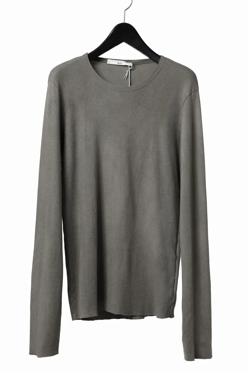 daub DYEING LONG SLEEVE CUTSEWN / C.JERSEY (TAUPE)