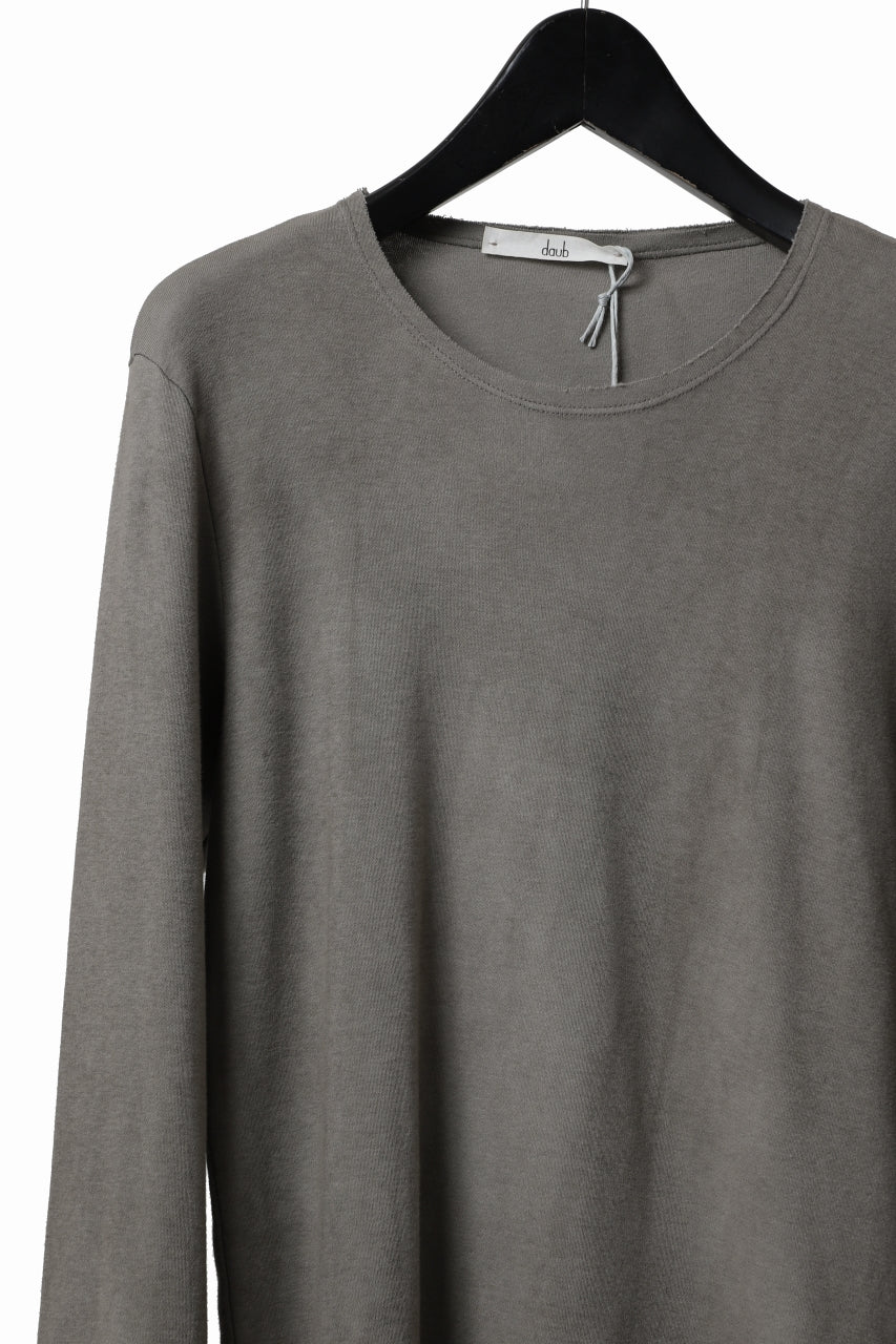 daub DYEING LONG SLEEVE CUTSEWN / C.JERSEY (TAUPE) - Image 4