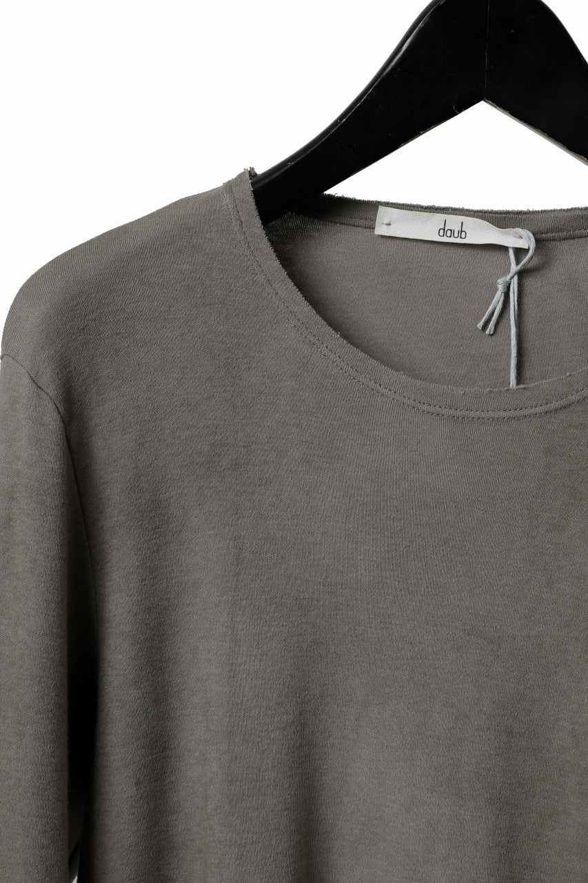 daub DYEING LONG SLEEVE CUTSEWN / C.JERSEY (TAUPE) - Image 7