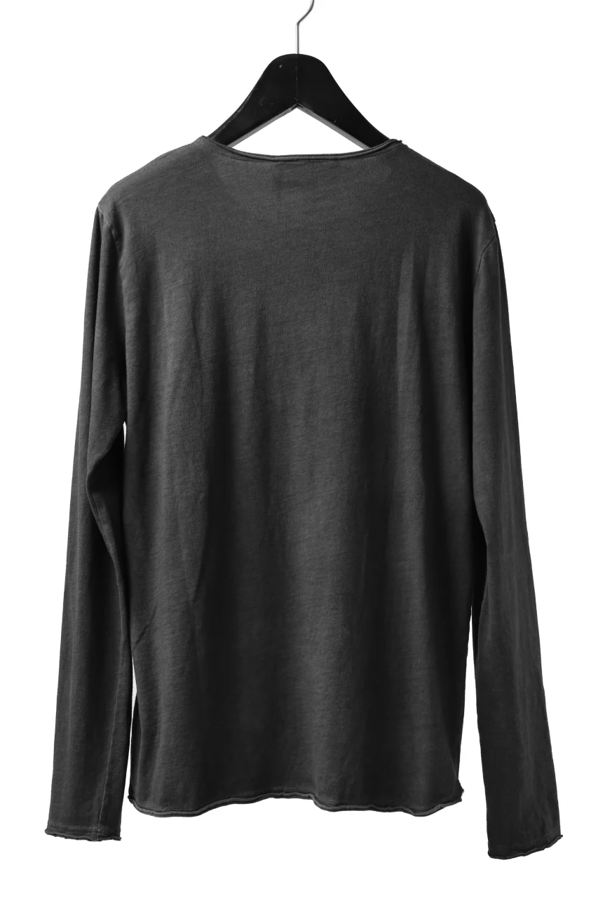 daub DYEING LS CUT SEWN CHEST POCKET DETAIL / C.JERSEY (DARK GREY) - Image 8
