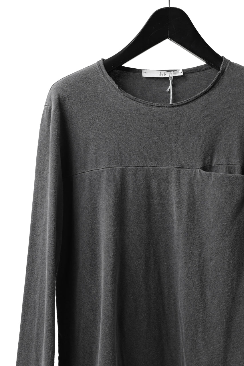 daub DYEING LS CUTSEWN CHEST POCKET DETAIL / C.JERSEY (GREY) - Image 10