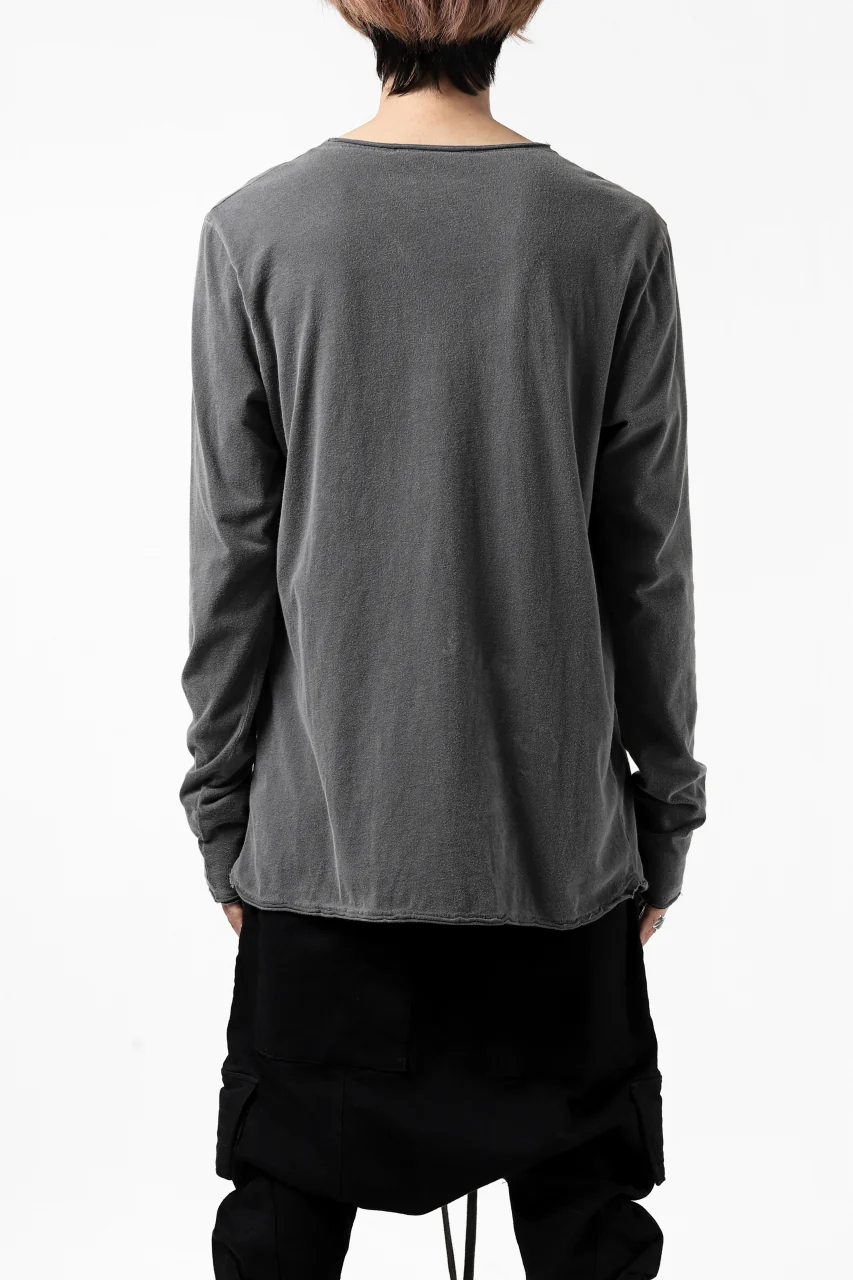 daub DYEING LS CUTSEWN CHEST POCKET DETAIL / C.JERSEY (GREY) - Image 4