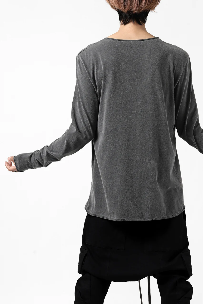 daub DYEING LS CUTSEWN CHEST POCKET DETAIL / C.JERSEY (GREY) - Image 7