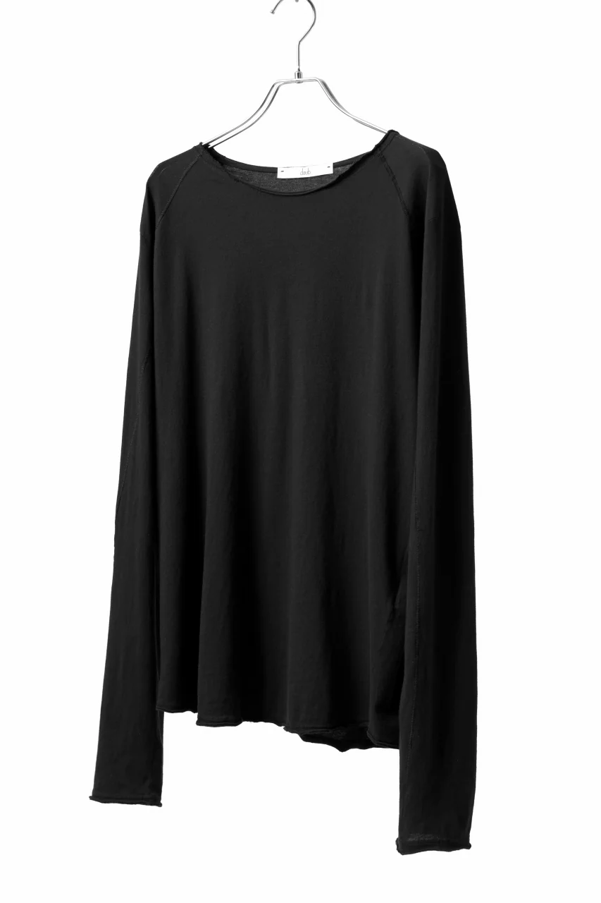 daub DYEING LS CUTSEWN SCAR STITCHED / C.JERSEY (BLACK) - Image 3