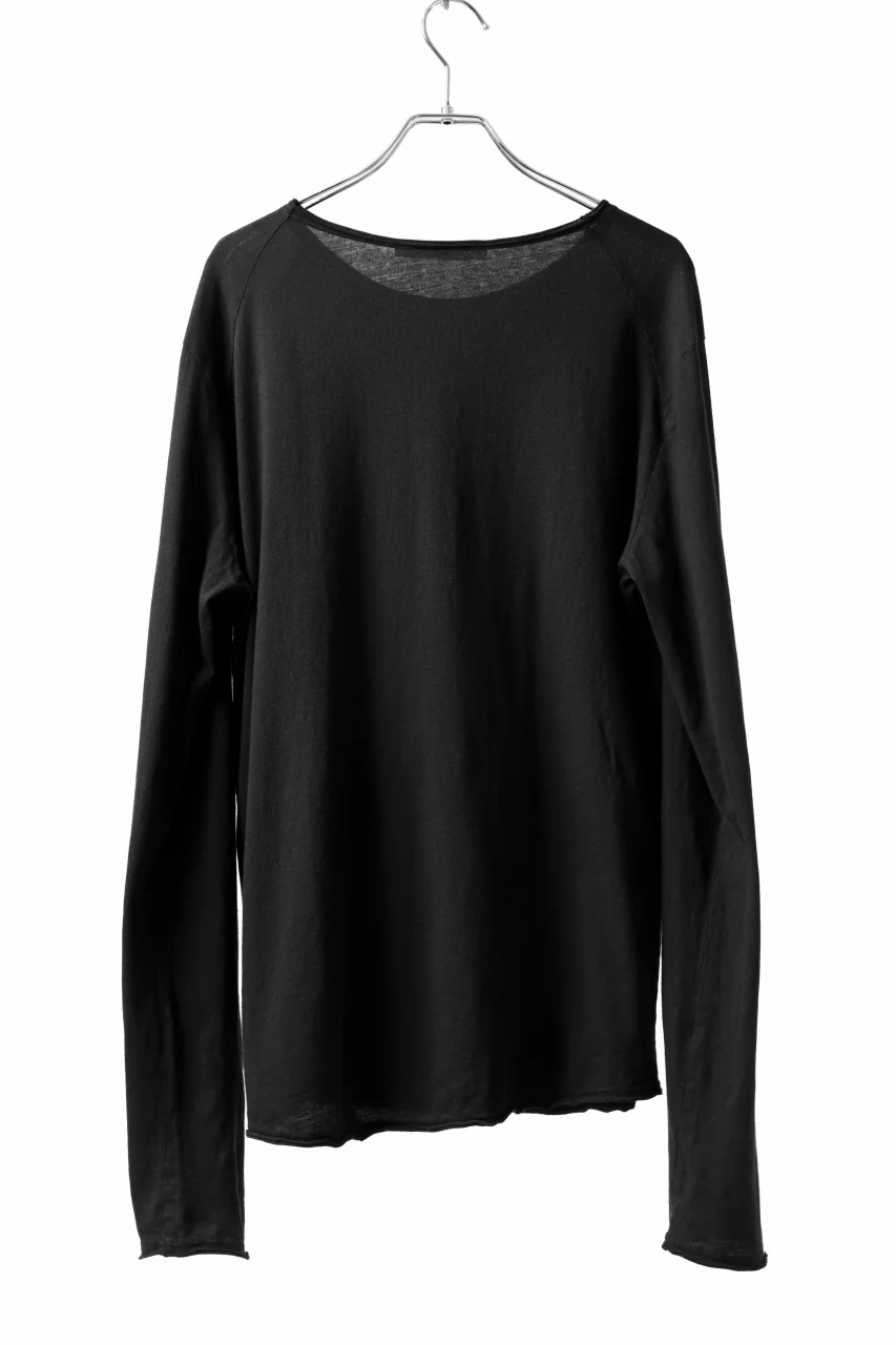 daub DYEING LS CUTSEWN SCAR STITCHED / C.JERSEY (BLACK) - Image 4