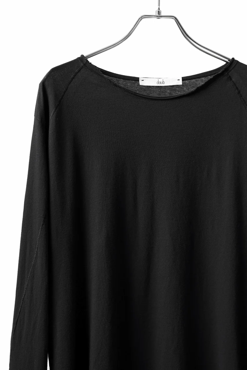 daub DYEING LS CUTSEWN SCAR STITCHED / C.JERSEY (BLACK) - Image 6