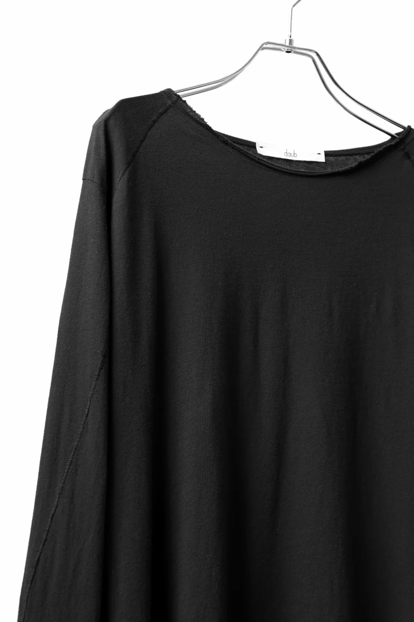 daub DYEING LS CUTSEWN SCAR STITCHED / C.JERSEY (BLACK) - Image 7