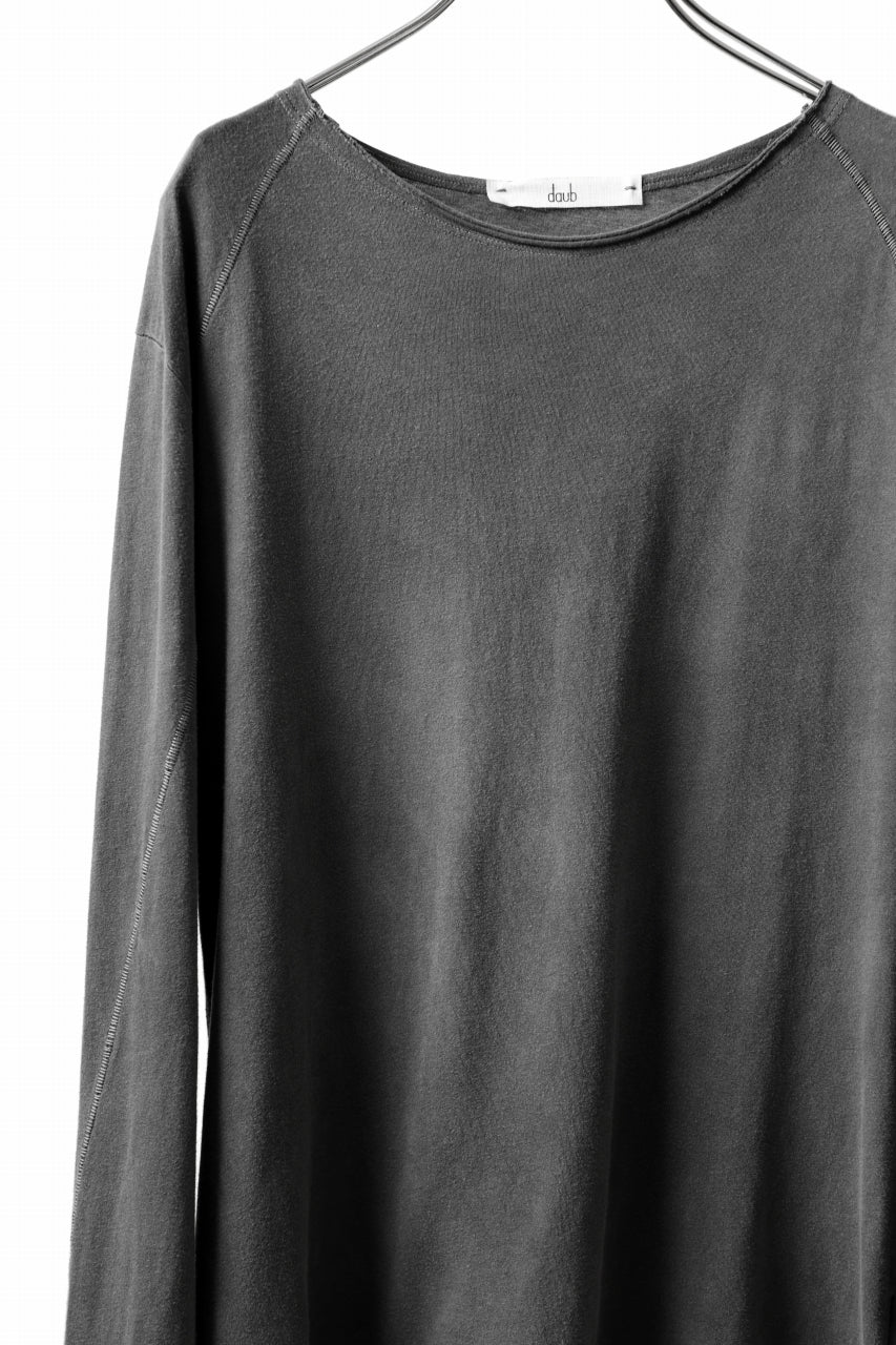 daub DYEING LS CUTSEWN SCAR STITCHED / C.JERSEY (GREY) - Image 6