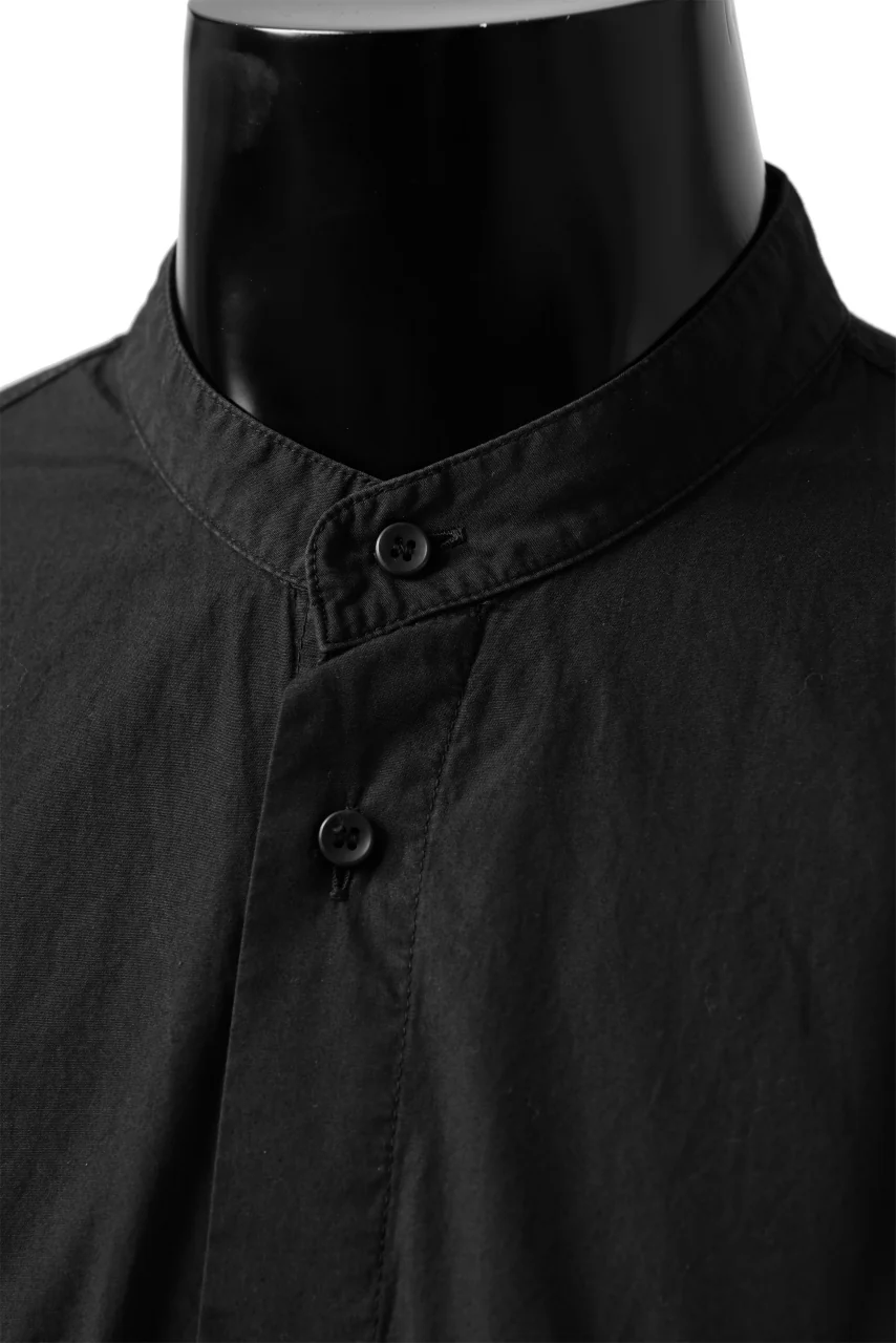 daub DYEING MINIMAL LS SHIRT / C.POPLIN (BLACK) - Image 13