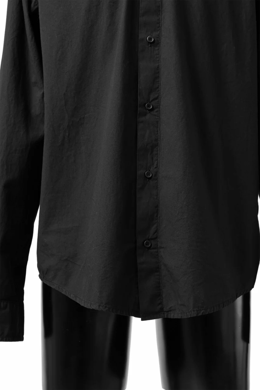 daub DYEING MINIMAL LS SHIRT / C.POPLIN (BLACK) - Image 14