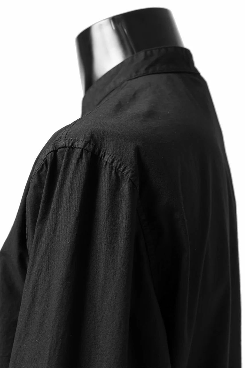 daub DYEING MINIMAL LS SHIRT / C.POPLIN (BLACK) - Image 16