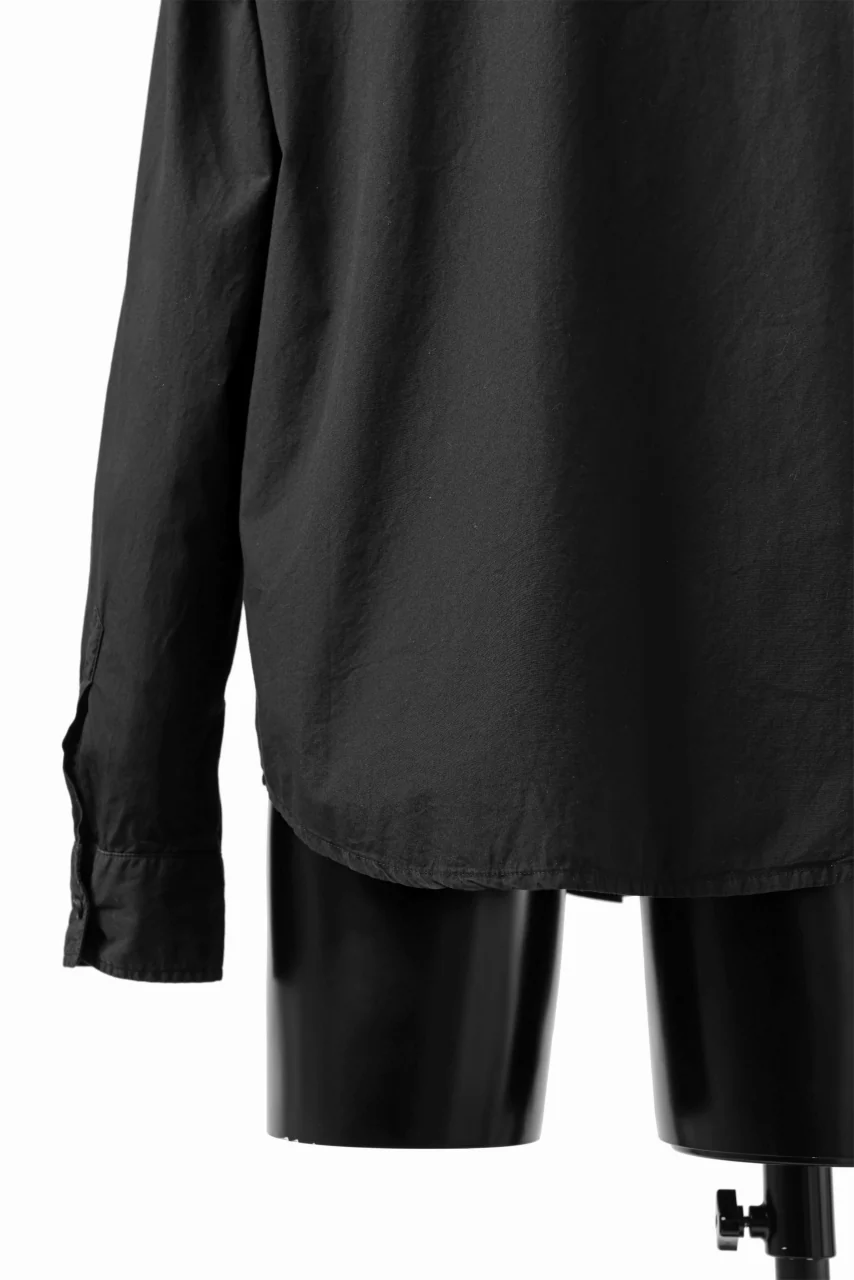 daub DYEING MINIMAL LS SHIRT / C.POPLIN (BLACK) - Image 19