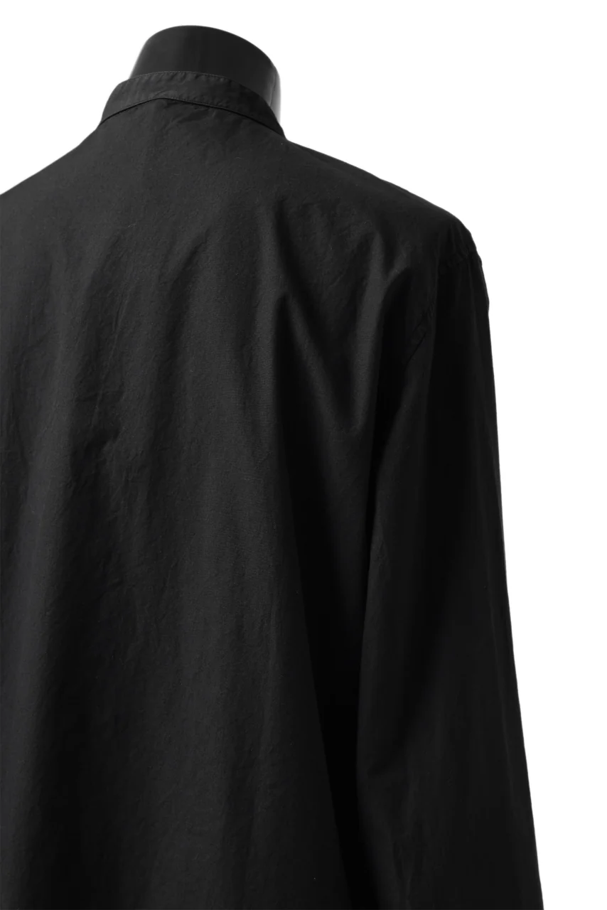 daub DYEING MINIMAL LS SHIRT / C.POPLIN (BLACK) - Image 20