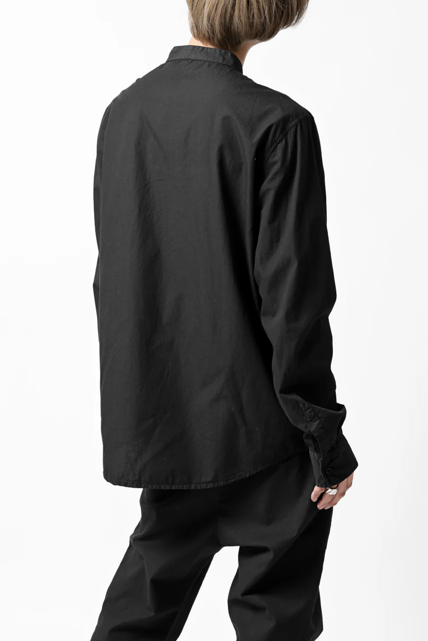 daub DYEING MINIMAL LS SHIRT / C.POPLIN (BLACK) - Image 23