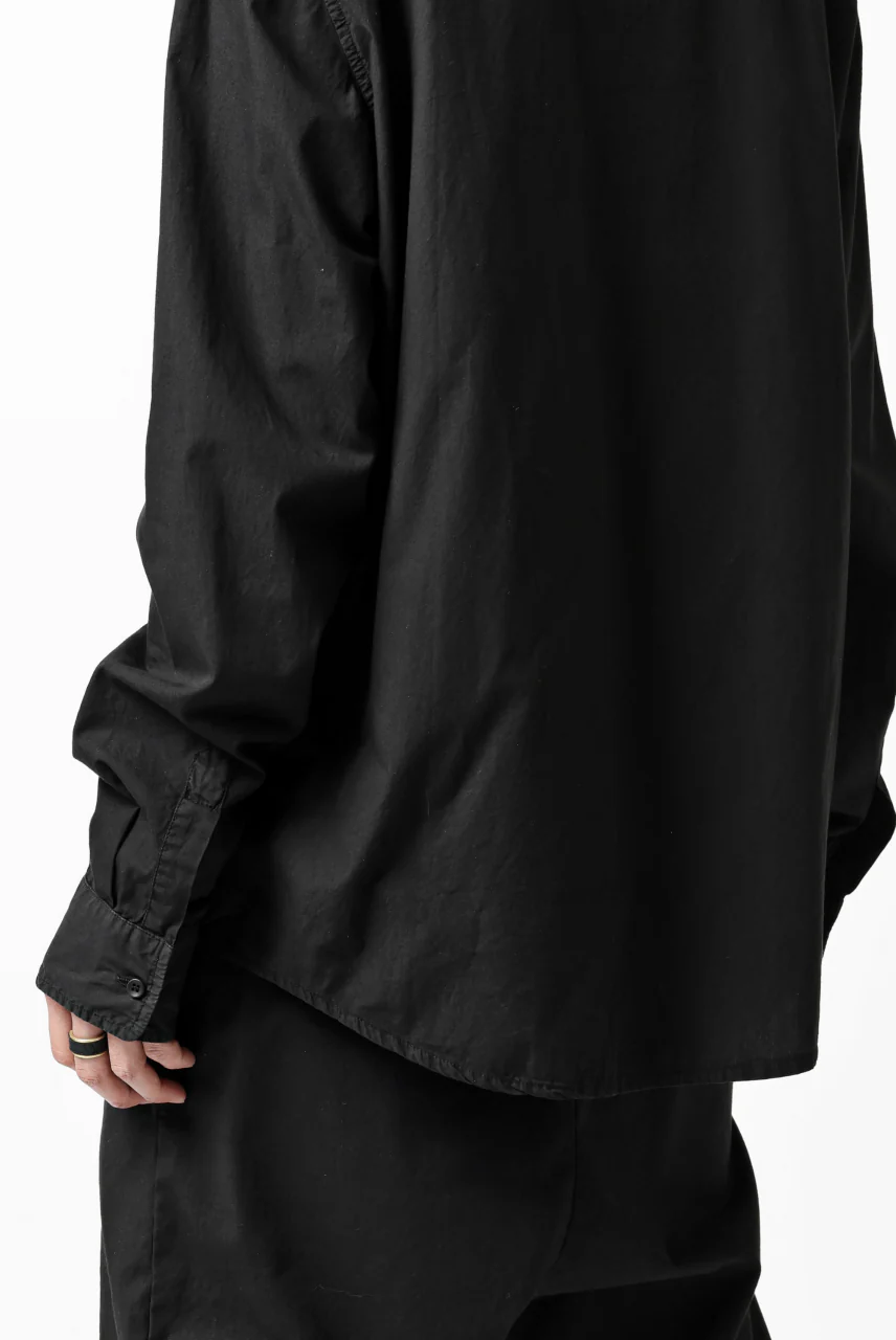 daub DYEING MINIMAL LS SHIRT / C.POPLIN (BLACK) - Image 31