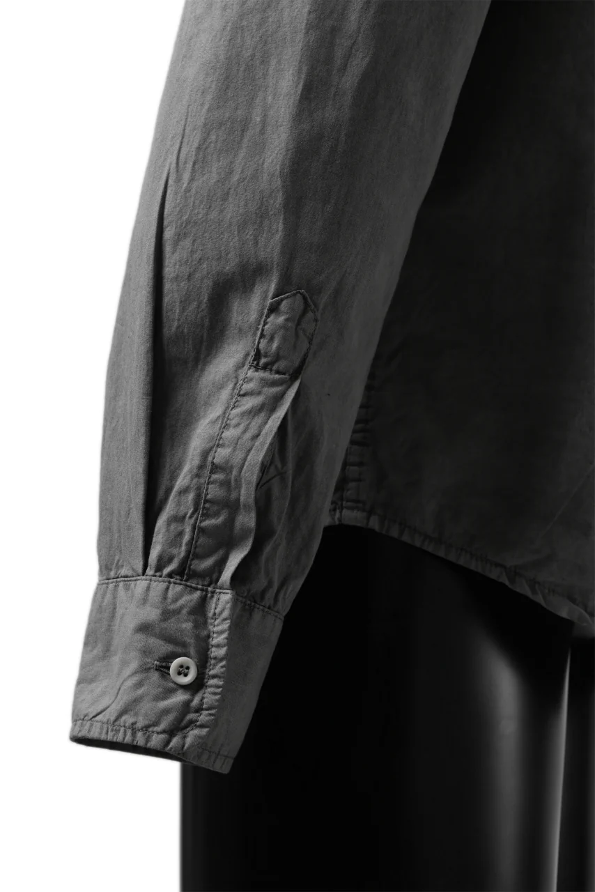 daub DYEING MINIMAL LS SHIRT / C.POPLIN (GREY) - Image 15