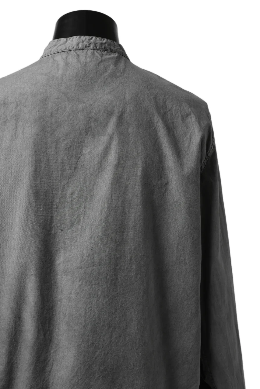 daub DYEING MINIMAL LS SHIRT / C.POPLIN (GREY) - Image 16