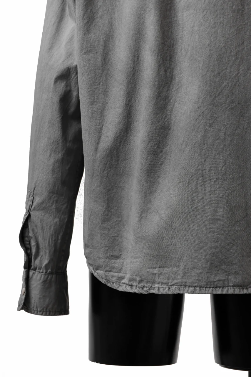 daub DYEING MINIMAL LS SHIRT / C.POPLIN (GREY) - Image 17