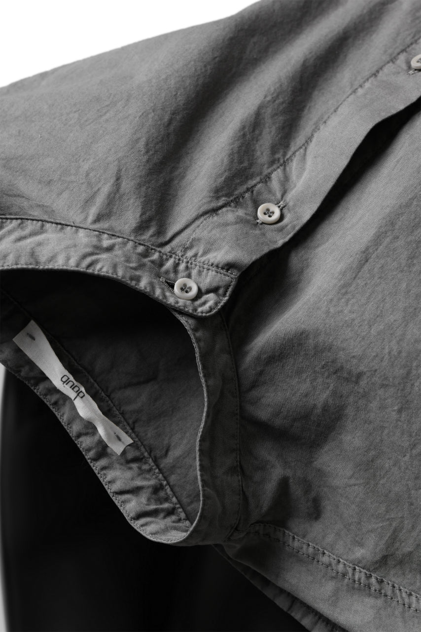 daub DYEING MINIMAL LS SHIRT / C.POPLIN (GREY) - Image 18